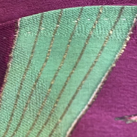 Vintage Japanese bamboo Kimono silk robe. - Picture 10 of 12